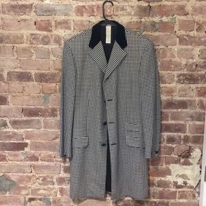 Vintage Gianni Versace Unisex Checkered Trenchcoat